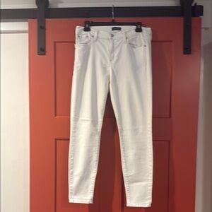 J. Crew White Skinny Jeans with Sleek Modern Fit